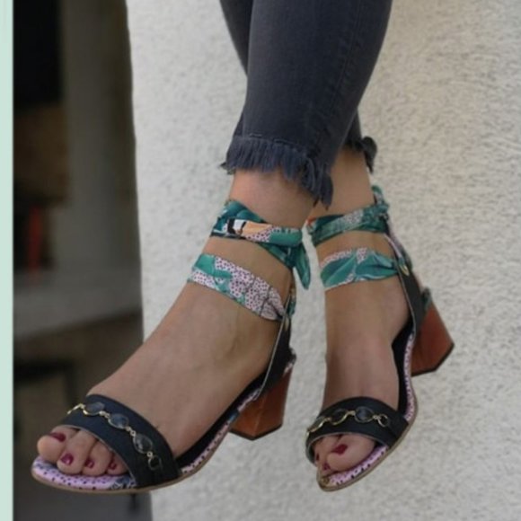HP👌Pinatex🍍 Pineapple leather Vegan sustainable sandals size 8,5 (9) Manavai - Picture 1 of 14